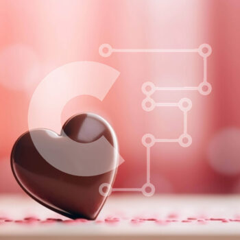 Intra Συλλεκτικό Ξύλινο Παζλ Plywood  4mm - Μπάρα σοκολάτας σε σχήμα καρδιάς σε φόντο πουά Σε Ξύλινο Κουτί - Διαστάσεις Puzzle: 10x10 cm – 25 κομμάτια - Image 1