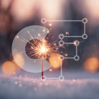 Intra Συλλεκτικό Ξύλινο Παζλ Plywood  4mm - Single Sparkler in the Snow Σε Ξύλινο Κουτί - Διαστάσεις Puzzle: 10x10 cm – 25 κομμάτια - Image 1