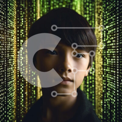 Intra Συλλεκτικό Ξύλινο Παζλ Plywood  4mm - Νεαρό αγόρι επικεντρώθηκε στους αριθμούς Σε Ξύλινο Κουτί - Διαστάσεις Puzzle: 10x10 cm – 25 κομμάτια - Image 1