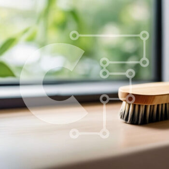 Intra Συλλεκτικό Ξύλινο Παζλ Plywood  4mm - Ξύλινη βούρτσα στο περβάζι παραθύρου με φυτά Σε Ξύλινο Κουτί - Διαστάσεις Puzzle: 10x10 cm – 25 κομμάτια - Image 1