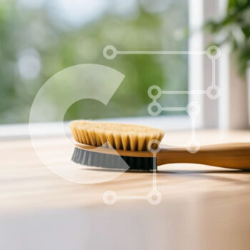 Intra Συλλεκτικό Ξύλινο Παζλ Plywood  4mm - Ξύλινη βούρτσα μαλλιών στο τραπέζι δίπλα στο ανοιχτό παράθυρο Σε Ξύλινο Κουτί - Διαστάσεις Puzzle: 10x10 cm – 25 κομμάτια - Image 1