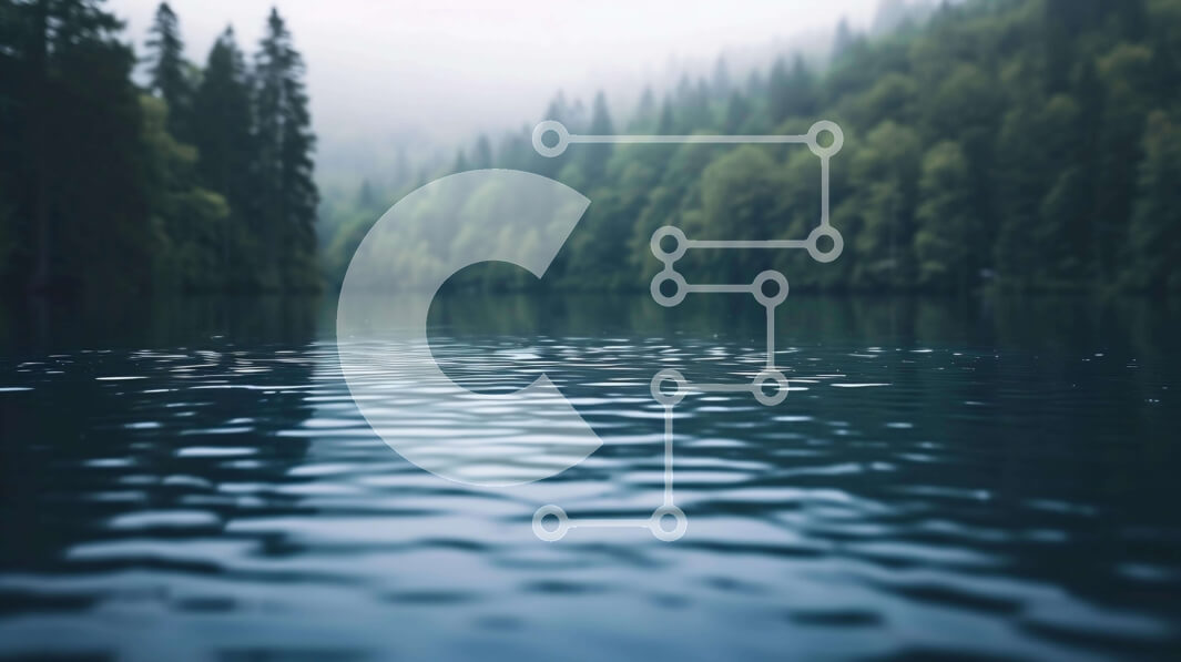 Intra Συλλεκτικό Ξύλινο Παζλ Plywood  4mm - Ήσυχη λίμνη στο δάσος με τα γύρω δέντρα Σε Ξύλινο Κουτί - Διαστάσεις: 10x10 cm – 25 κομμάτια