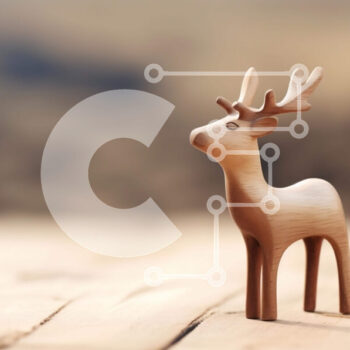 Intra Συλλεκτικό Ξύλινο Παζλ Plywood  4mm - Vintage ξύλινα ελάφια παιχνιδιών σε τραπέζι αντίκα Σε Ξύλινο Κουτί - Διαστάσεις: 10x10 cm – 25 κομμάτια - Image 1