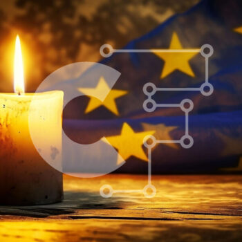 Intra Συλλεκτικό Ξύλινο Παζλ Plywood  4mm - Κερί με σημαία της ΕΕ Σε Ξύλινο Κουτί - Διαστάσεις Puzzle: 10x10 cm – 25 κομμάτια - Image 1