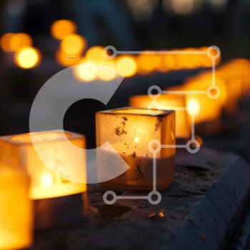 Intra Συλλεκτικό Ξύλινο Παζλ Plywood  4mm - Σειρά αναμμένων κεριών σε έναν φράκτη Σε Ξύλινο Κουτί - Διαστάσεις Puzzle: 10x10 cm – 25 κομμάτια - Image 1