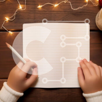 Intra Συλλεκτικό Ξύλινο Παζλ Plywood  4mm - Πρόσωπο που γράφει σε ένα τραπέζι με κεριά και φώτα Σε Ξύλινο Κουτί - Διαστάσεις Puzzle: 10x10 cm – 25 κομμάτια - Image 1