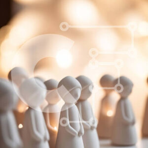 Intra Συλλεκτικό Ξύλινο Παζλ Plywood  4mm - Ομάδα λευκών ειδωλίων με κηροπήγια Σε Ξύλινο Κουτί - Διαστάσεις Puzzle: 10x10 cm – 25 κομμάτια