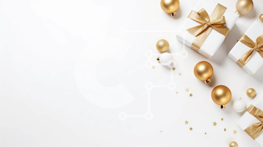 Intra Συλλεκτικό Ξύλινο Παζλ Plywood  4mm - Κομψά χρυσά κουτιά δώρων και μπαλόνια σε λευκό φόντο Σε Ξύλινο Κουτί - Διαστάσεις: 10x10 cm – 25 κομμάτια