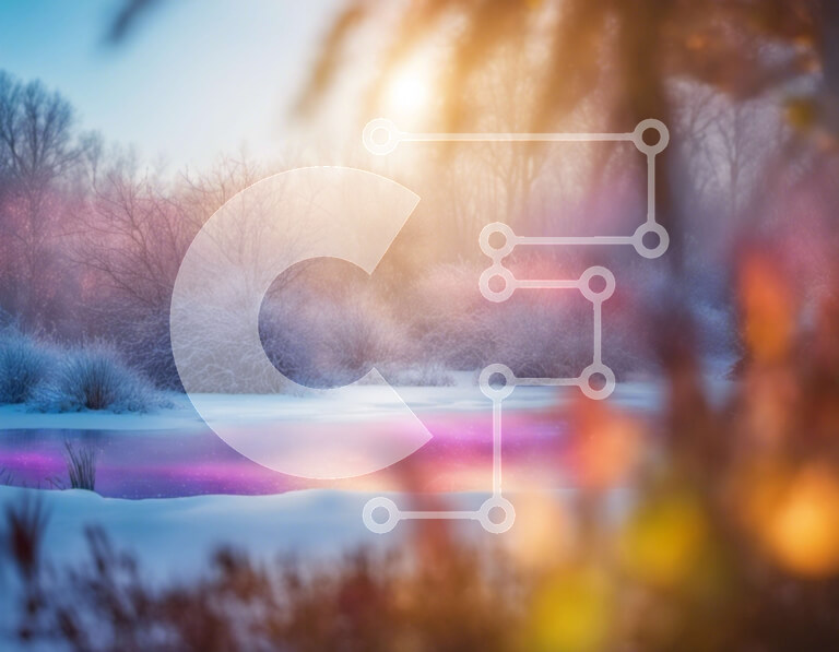 Intra Συλλεκτικό Ξύλινο Παζλ Plywood  4mm - Χειμερινό τοπίο με χιονισμένα δέντρα και παγωμένη λίμνη Σε Ξύλινο Κουτί - Διαστάσεις Puzzle: 10x10 cm – 25 κομμάτια