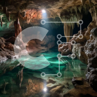 Intra Συλλεκτικό Ξύλινο Παζλ Plywood  4mm - Ανακαλύψτε την ομορφιά μιας υπόγειας σπηλιάς με κρυστάλλινα νερά Σε Ξύλινο Κουτί - Διαστάσεις: 10x10 cm – 25 κομμάτια - Image 1