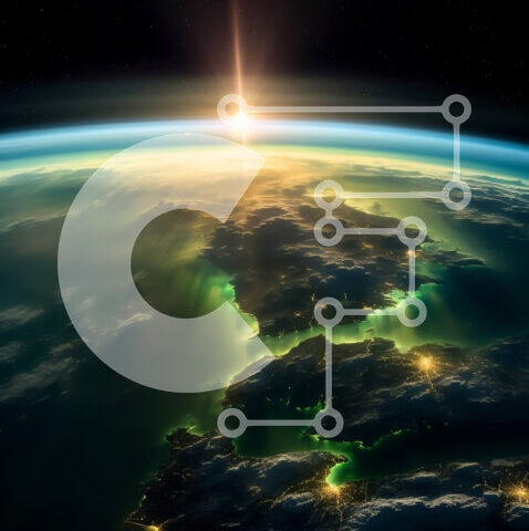 Intra Συλλεκτικό Ξύλινο Παζλ Plywood 4mm - Απίστευτη εικόνα της Γης από το Διάστημα κατά την Ανατολή Σε Ξύλινο Κουτί - Διαστάσεις Puzzle: 10x10 cm – 25 κομμάτια - Image 1