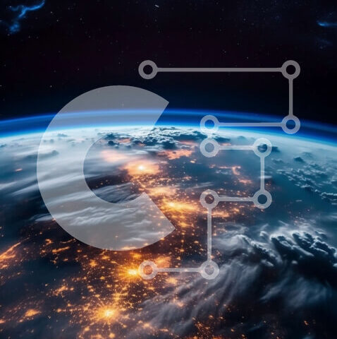 Intra Συλλεκτικό Ξύλινο Παζλ Plywood  4mm - Εκπληκτική εναέρια εικόνα της Γης τη νύχτα από το διάστημα Σε Ξύλινο Κουτί - Διαστάσεις Puzzle: 10x10 cm – 25 κομμάτια - Image 1