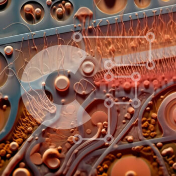 Intra Συλλεκτικό Ξύλινο Παζλ Plywood  4mm - Περίπλοκη σχεδίαση ενός τσιπ υπολογιστή με διάφορα εξαρτήματα Σε Ξύλινο Κουτί - Διαστάσεις Puzzle: 10x10 cm – 25 κομμάτια - Image 1