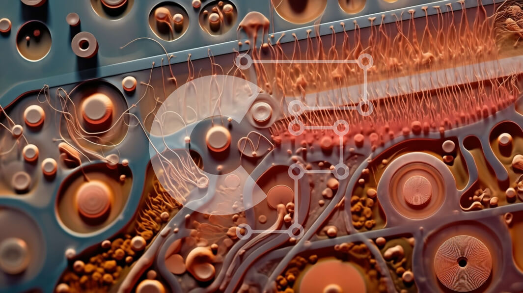 Intra Συλλεκτικό Ξύλινο Παζλ Plywood  4mm - Λεπτομερής εικόνα ενός τσιπ υπολογιστή με διάφορα εξαρτήματα Σε Ξύλινο Κουτί - Διαστάσεις Puzzle: 10x10 cm – 25 κομμάτια