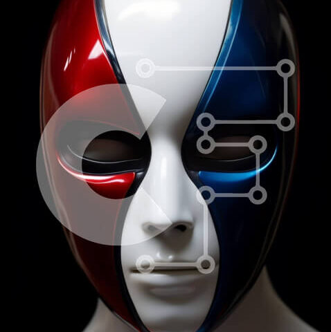 Intra Συλλεκτικό Ξύλινο Παζλ Plywood 4mm - Μοντέρνο μανεκέν με πατριωτική μάσκα Σε Ξύλινο Κουτί - Διαστάσεις Puzzle: 10x10 cm – 25 κομμάτια - Image 1