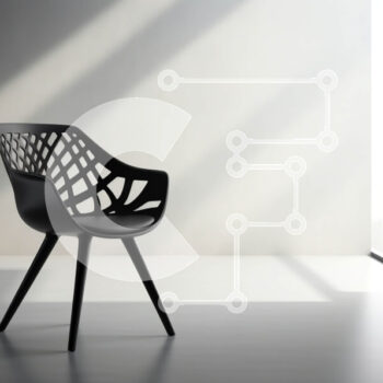 Intra Συλλεκτικό Ξύλινο Παζλ Plywood  4mm - Μαύρη καρέκλα σε μοντέρνο μινιμαλιστικό δωμάτιο με φως του ήλιου Σε Ξύλινο Κουτί - Διαστάσεις Puzzle: 10x10 cm – 25 κομμάτια - Image 1