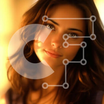 Intra Συλλεκτικό Ξύλινο Παζλ Plywood  4mm - Όμορφη γυναίκα με σπαστά καστανά μαλλιά και καστανά μάτια Σε Ξύλινο Κουτί - Διαστάσεις Puzzle: 10x10 cm – 25 κομμάτια - Image 1