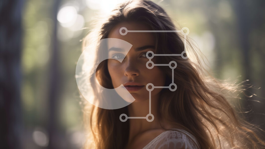 Intra Συλλεκτικό Ξύλινο Παζλ Plywood  4mm - Γυναίκα με μακριά μαλλιά σε σκοτεινά δάση Σε Ξύλινο Κουτί - Διαστάσεις Puzzle: 10x10 cm – 25 κομμάτια