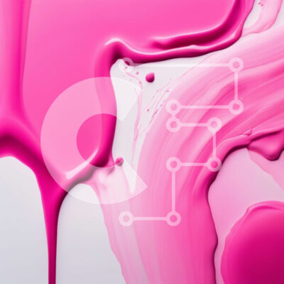 Intra Συλλεκτικό Ξύλινο Παζλ Plywood  4mm - Κοντινή όψη της ροζ μπογιάς σε λευκό φόντο Σε Ξύλινο Κουτί - Διαστάσεις Puzzle: 10x10 cm – 25 κομμάτια - Image 1