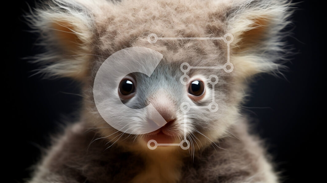 Intra Συλλεκτικό Ξύλινο Παζλ Plywood  4mm - Κοντινή όψη του προσώπου μιας αρκούδας Κοάλα Σε Ξύλινο Κουτί - Διαστάσεις: 10x10 cm – 25 κομμάτια