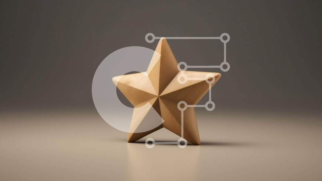 Intra Συλλεκτικό Ξύλινο Παζλ Plywood  4mm - Βραβείο ή Διακόσμηση Wooden Star Σε Ξύλινο Κουτί - Διαστάσεις: 10x10 cm – 25 κομμάτια