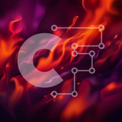 Intra Συλλεκτικό Ξύλινο Παζλ Plywood  4mm - Ζωντανή αφηρημένη εικόνα φλόγας με αποχρώσεις του κόκκινου, πορτοκαλί και κίτρινου Σε Ξύλινο Κουτί - Διαστάσεις Puzzle: 10x10 cm – 25 κομμάτια - Image 1