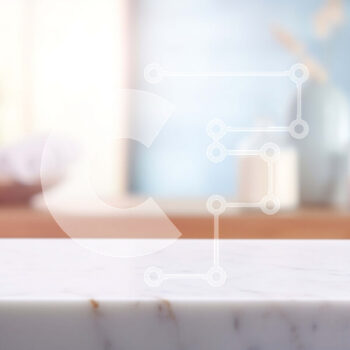 Intra Συλλεκτικό Ξύλινο Παζλ Plywood  4mm - Λευκός Μαρμάρινος Πάγκος με Ορθογώνιο Νεροχύτη Σε Ξύλινο Κουτί - Διαστάσεις Puzzle: 10x10 cm – 25 κομμάτια - Image 1