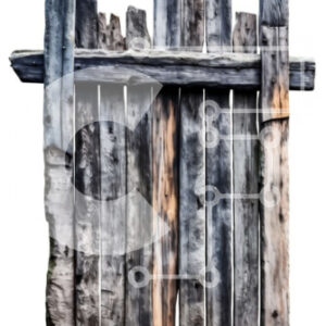 Intra Συλλεκτικό Ξύλινο Παζλ Plywood  4mm - Όμορφη εικόνα ενός παλιού ξύλινου φράχτη σε ένα αγροτικό τοπίο Σε Ξύλινο Κουτί - Διαστάσεις Puzzle: 10x10 cm – 25 κομμάτια