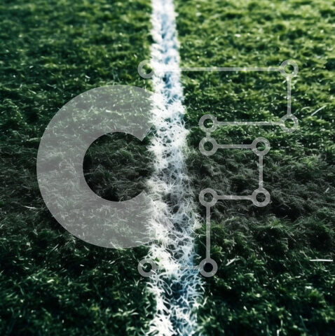 Intra Συλλεκτικό Ξύλινο Παζλ Plywood  4mm - Όμορφη εικόνα ενός γηπέδου ποδοσφαίρου με πράσινο χλοοτάπητα και λευκές γραμμές Σε Ξύλινο Κουτί - Διαστάσεις Puzzle: 10x10 cm – 25 κομμάτια - Image 1