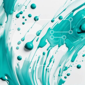 Intra Συλλεκτικό Ξύλινο Παζλ Plywood  4mm - Ζωντανή κινηματογράφηση σε πρώτο πλάνο της μπλε βαφής σε λευκό φόντο Σε Ξύλινο Κουτί - Διαστάσεις Puzzle: 10x10 cm – 25 κομμάτια