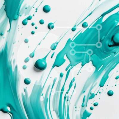 Intra Συλλεκτικό Ξύλινο Παζλ Plywood  4mm - Ζωντανή κινηματογράφηση σε πρώτο πλάνο της μπλε βαφής σε λευκό φόντο Σε Ξύλινο Κουτί - Διαστάσεις Puzzle: 10x10 cm – 25 κομμάτια - Image 1