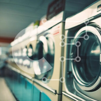 Intra Συλλεκτικό Ξύλινο Παζλ Plywood 4mm - Laundry Room με πλυντήρια και στεγνωτήρια Σε Ξύλινο Κουτί - Διαστάσεις Puzzle: 10x10 cm – 25 κομμάτια - Image 1