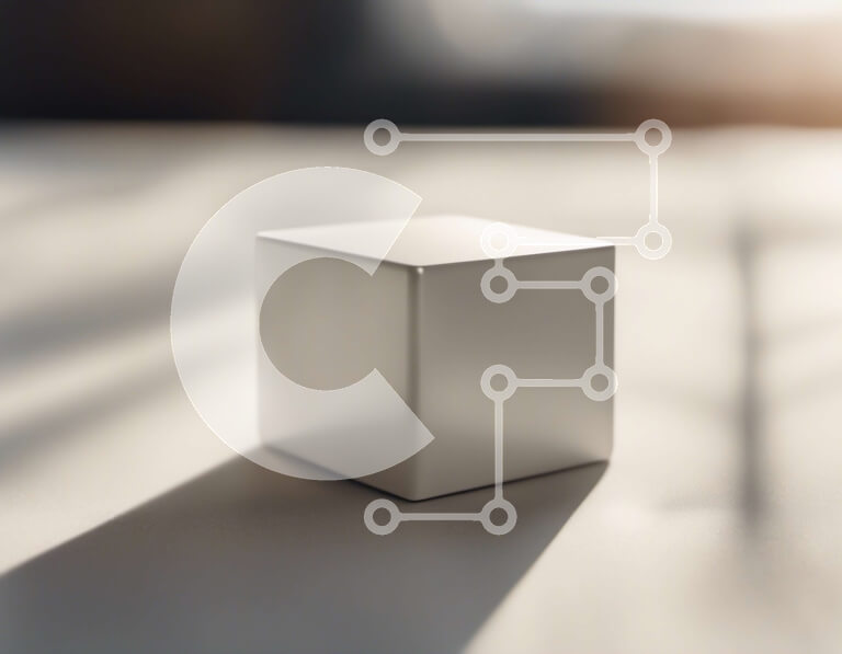 Intra Συλλεκτικό Ξύλινο Παζλ Plywood  4mm - Λευκός κύβος στο τραπέζι - αφηρημένη φωτογραφία Σε Ξύλινο Κουτί - Διαστάσεις Puzzle: 10x10 cm – 25 κομμάτια