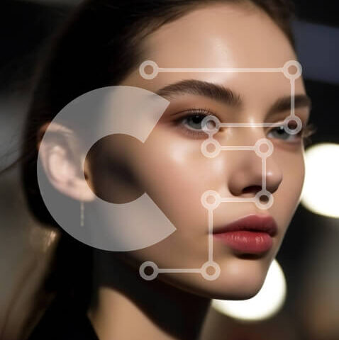 Intra Συλλεκτικό Ξύλινο Παζλ Plywood  4mm - Κομψή γυναίκα με φυσικό μακιγιάζ και μακριά σκούρα μαλλιά Σε Ξύλινο Κουτί - Διαστάσεις Puzzle: 10x10 cm – 25 κομμάτια - Image 1