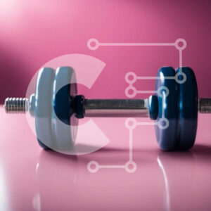 Intra Συλλεκτικό Ξύλινο Παζλ Plywood  4mm - Μπλε αλτήρες σε ροζ επιφάνεια Σε Ξύλινο Κουτί - Διαστάσεις Puzzle: 10x10 cm – 25 κομμάτια