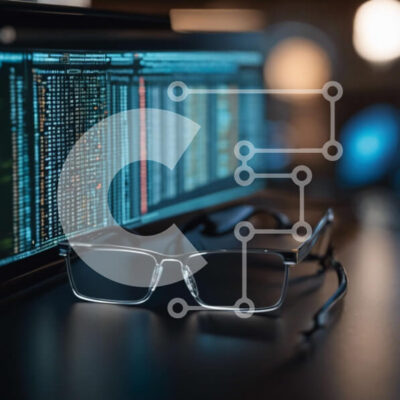 Intra Συλλεκτικό Ξύλινο Παζλ Plywood  4mm - Γυαλιά οράσεως στην οθόνη του φορητού υπολογιστή Σε Ξύλινο Κουτί - Διαστάσεις Puzzle: 10x10 cm – 25 κομμάτια - Image 1