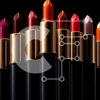 Intra Συλλεκτικό Ξύλινο Παζλ Plywood  4mm - Όμορφη πυραμίδα από κραγιόν σε αποχρώσεις του κόκκινου, του πορτοκαλί και του κίτρινου Σε Ξύλινο Κουτί - Διαστάσεις Puzzle: 10x10 cm – 25 κομμάτια - Image 1