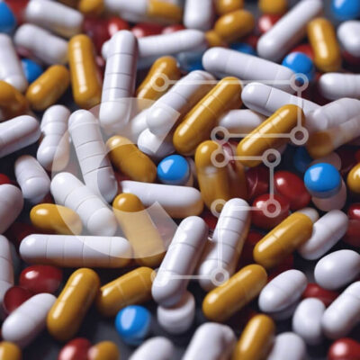 Intra Συλλεκτικό Ξύλινο Παζλ Plywood  4mm - Πολύχρωμα χάπια και κάψουλες για φαρμακευτική αγωγή Σε Ξύλινο Κουτί - Διαστάσεις Puzzle: 10x10 cm – 25 κομμάτια - Image 1