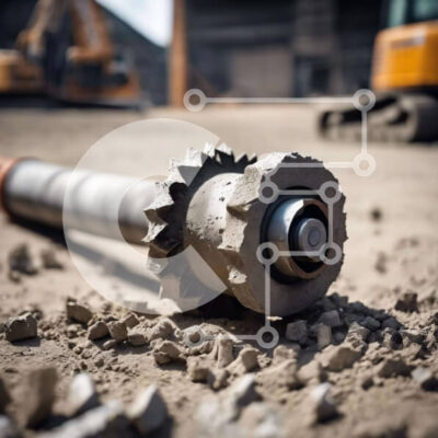 Intra Συλλεκτικό Ξύλινο Παζλ Plywood  4mm - Εργαλείο κατασκευής και οχήματα στο εργοτάξιο Σε Ξύλινο Κουτί - Διαστάσεις Puzzle: 10x10 cm – 25 κομμάτια - Image 1