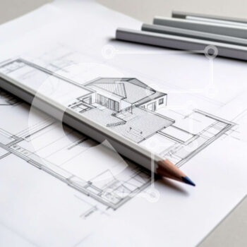 Intra Συλλεκτικό Ξύλινο Παζλ Plywood  4mm - Σύγχρονη Κάτοψη Κατοικίας με Σαλόνι, Τραπεζαρία, Κουζίνα, Υπνοδωμάτιο και Μπάνιο Σε Ξύλινο Κουτί - Διαστάσεις Puzzle: 10x10 cm – 25 κομμάτια - Image 1