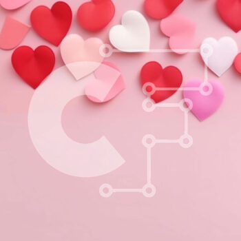 Intra Συλλεκτικό Ξύλινο Παζλ Plywood  4mm - Ροζ καρδιά φόντο για την Ημέρα του Αγίου Βαλεντίνου ή εκδηλώσεις με θέμα την αγάπη Σε Ξύλινο Κουτί - Διαστάσεις Puzzle: 10x10 cm – 25 κομμάτια - Image 1