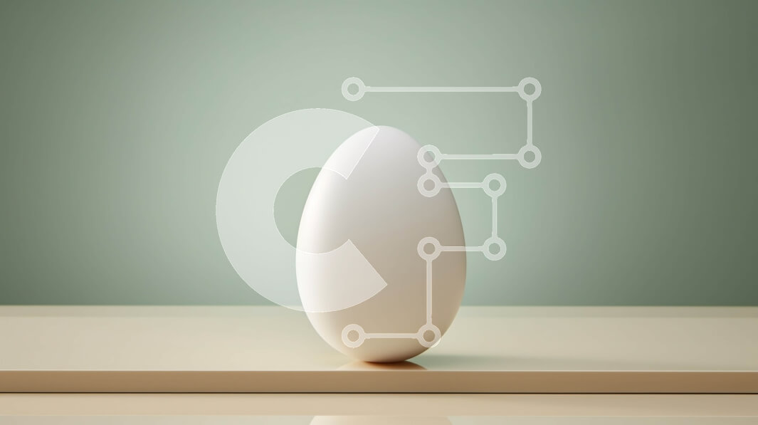 Intra Συλλεκτικό Ξύλινο Παζλ Plywood  4mm - Λευκό αυγό στο ράφι Σε Ξύλινο Κουτί - Διαστάσεις Puzzle: 10x10 cm – 25 κομμάτια