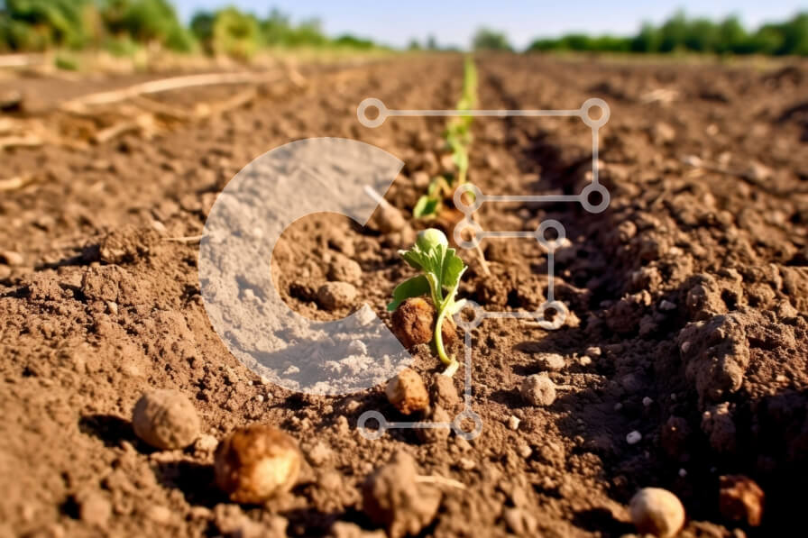 Intra Συλλεκτικό Ξύλινο Παζλ Plywood  4mm - Όμορφη εικόνα ενός χωραφιού με καλλιέργειες που αναπτύσσονται σε αυτό Σε Ξύλινο Κουτί - Διαστάσεις: 10x10 cm – 25 κομμάτια