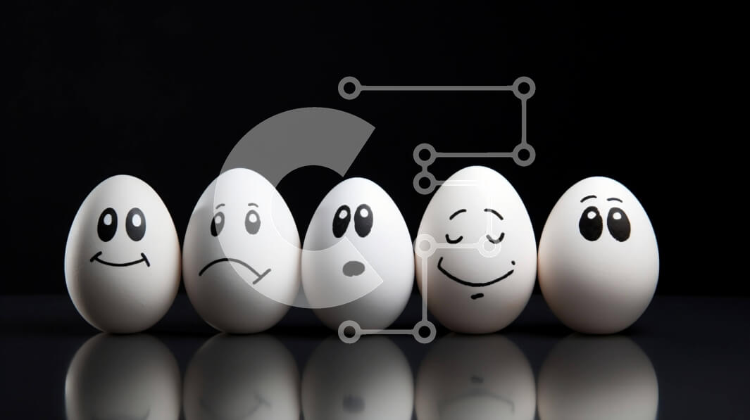 Intra Συλλεκτικό Ξύλινο Παζλ Plywood  4mm - Σειρά αυγών με διαφορετικές εκφράσεις Σε Ξύλινο Κουτί - Διαστάσεις Puzzle: 10x10 cm – 25 κομμάτια