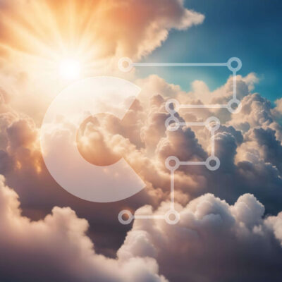 Intra Συλλεκτικό Ξύλινο Παζλ Plywood  4mm - Λαμπερός ήλιος και σύννεφα στον ουρανό Σε Ξύλινο Κουτί - Διαστάσεις Puzzle: 10x10 cm – 25 κομμάτια - Image 1