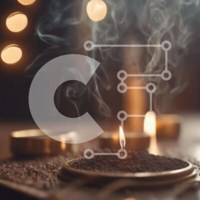 Intra Συλλεκτικό Ξύλινο Παζλ Plywood  4mm - Θυμίαμα στο τραπέζι με καπνό Σε Ξύλινο Κουτί - Διαστάσεις Puzzle: 10x10 cm – 25 κομμάτια - Image 1