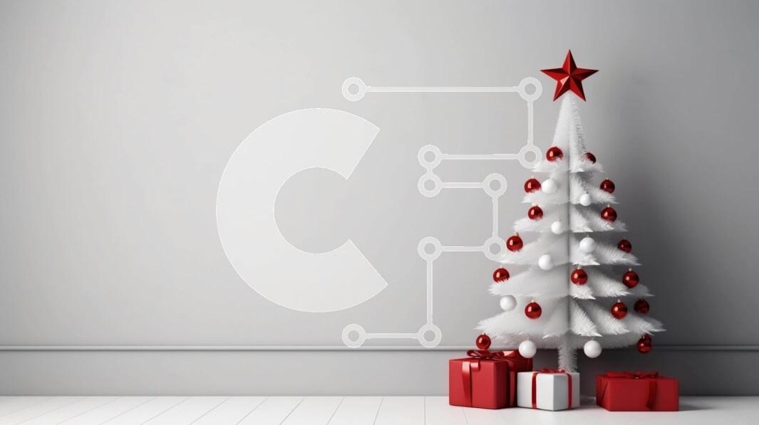 Intra Συλλεκτικό Ξύλινο Παζλ Plywood  4mm - Λευκό χριστουγεννιάτικο δέντρο με κόκκινα και λευκά στολίδια Σε Ξύλινο Κουτί - Διαστάσεις: 10x10 cm – 25 κομμάτια