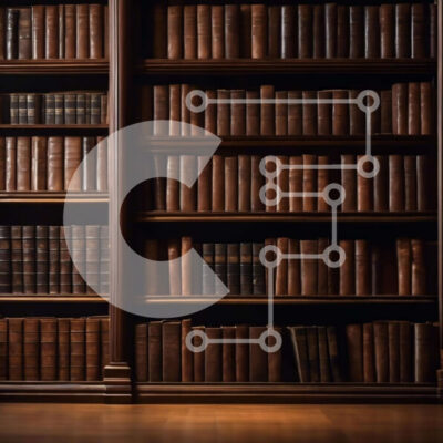 Intra Συλλεκτικό Ξύλινο Παζλ Plywood  4mm - Βιβλιοθήκη με σειρές από ράφια και παλιά βιβλία Σε Ξύλινο Κουτί - Διαστάσεις Puzzle: 10x10 cm – 25 κομμάτια - Image 1