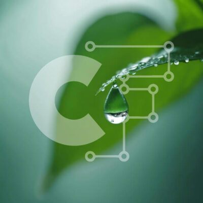 Intra Συλλεκτικό Ξύλινο Παζλ Plywood 4mm - Πράσινο φύλλο με σταγονίδιο νερού Σε Ξύλινο Κουτί - Διαστάσεις: 10x10 cm – 25 κομμάτια - Image 1