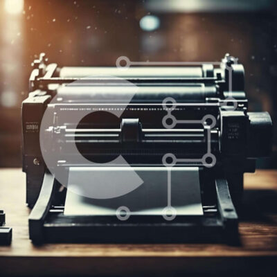 Intra Συλλεκτικό Ξύλινο Παζλ Plywood  4mm - Vintage γραφομηχανή σε ξύλινο τραπέζι Σε Ξύλινο Κουτί - Διαστάσεις Puzzle: 10x10 cm – 25 κομμάτια - Image 1